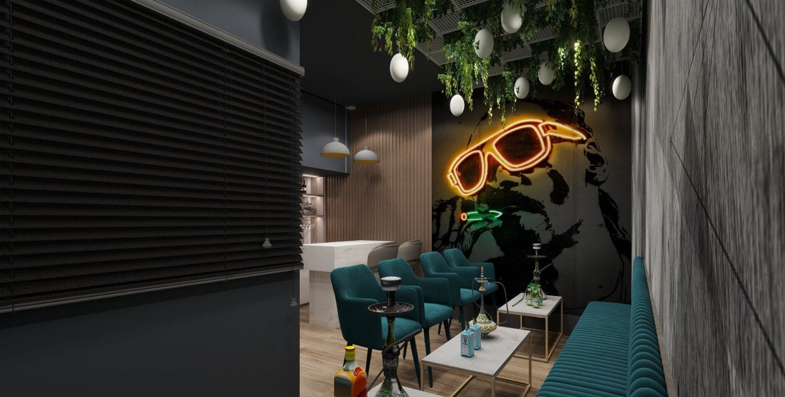 Café & Lounge at Karkardooma — high seating at the counter