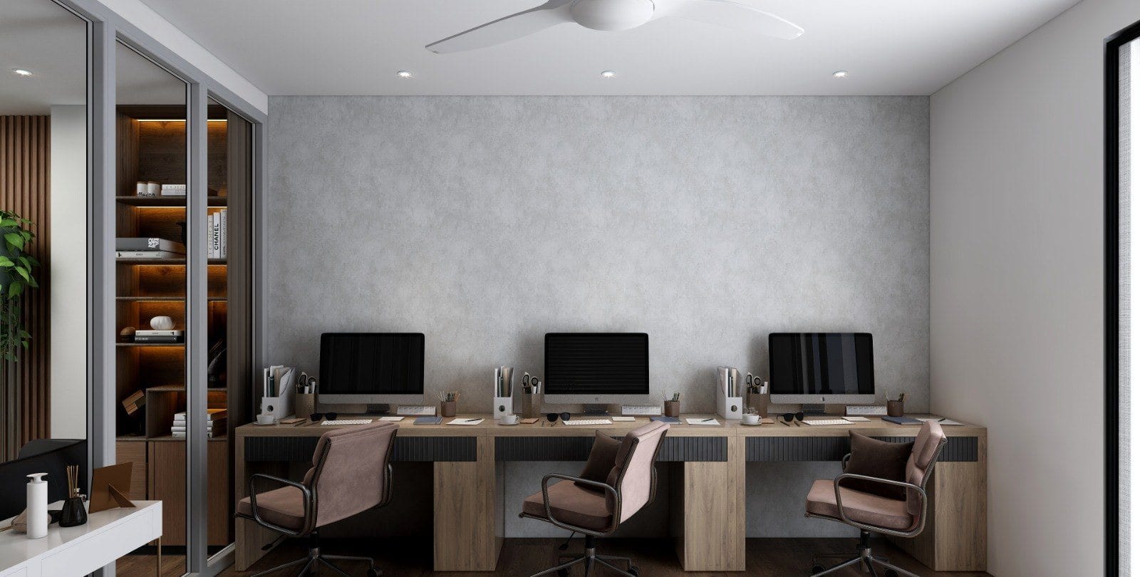 Office at Faridabad — workstation run with storage