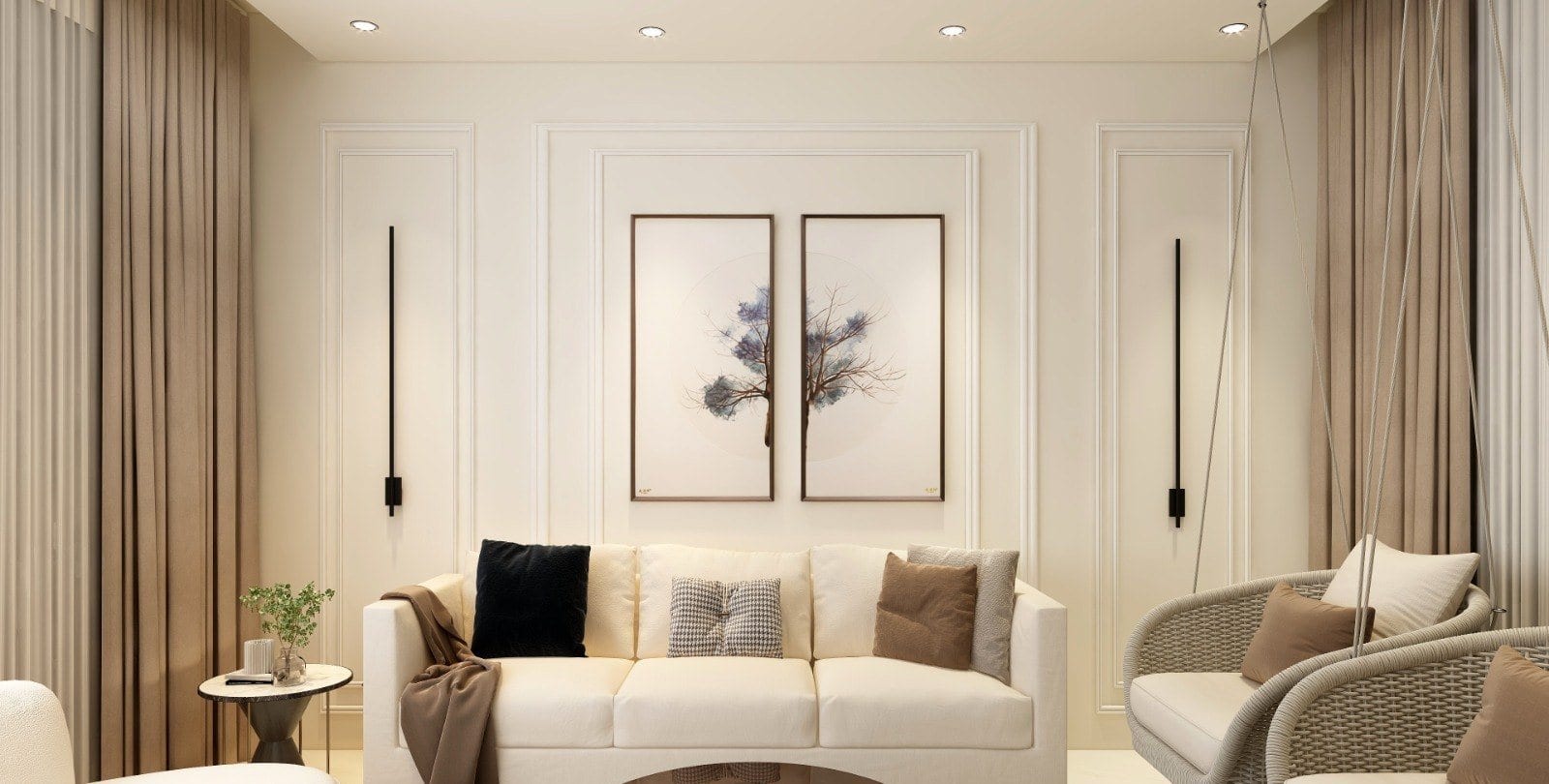 Residence at Raj Garden City, Raj Nagar Extension — living room seating