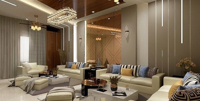 Residence at Bhajanpura — living room seating and coffee table
