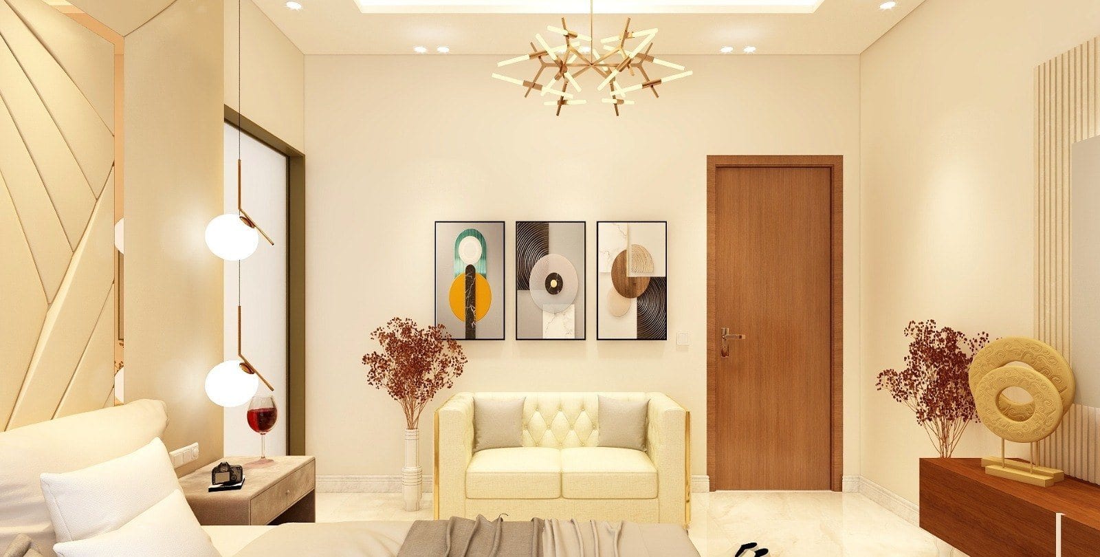 Residence at Bhajanpura — lounge seating by the window