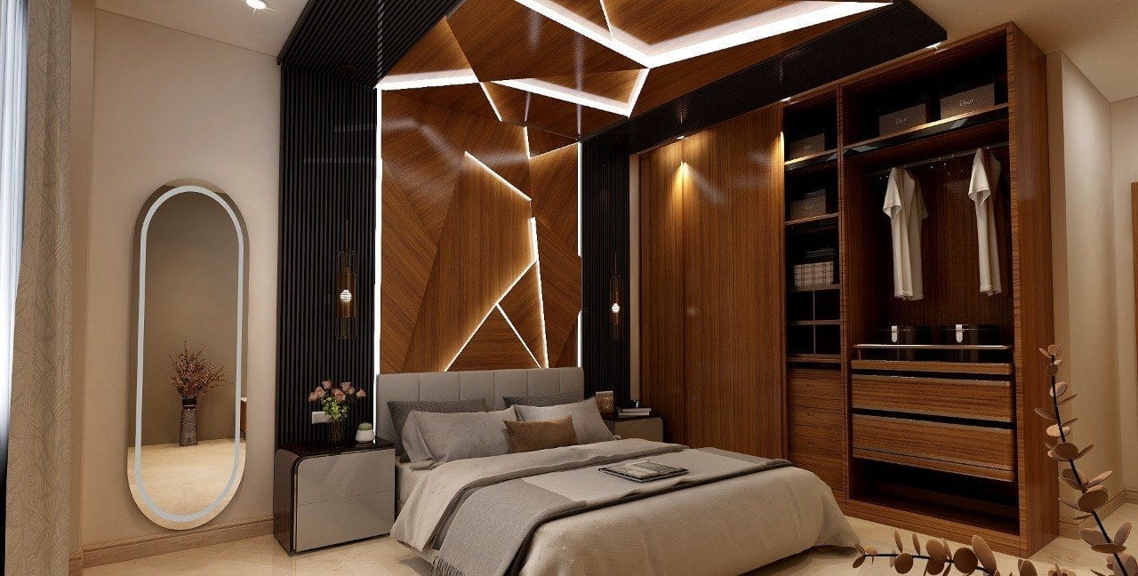 Residence at Bhajanpura — walk-in wardrobe