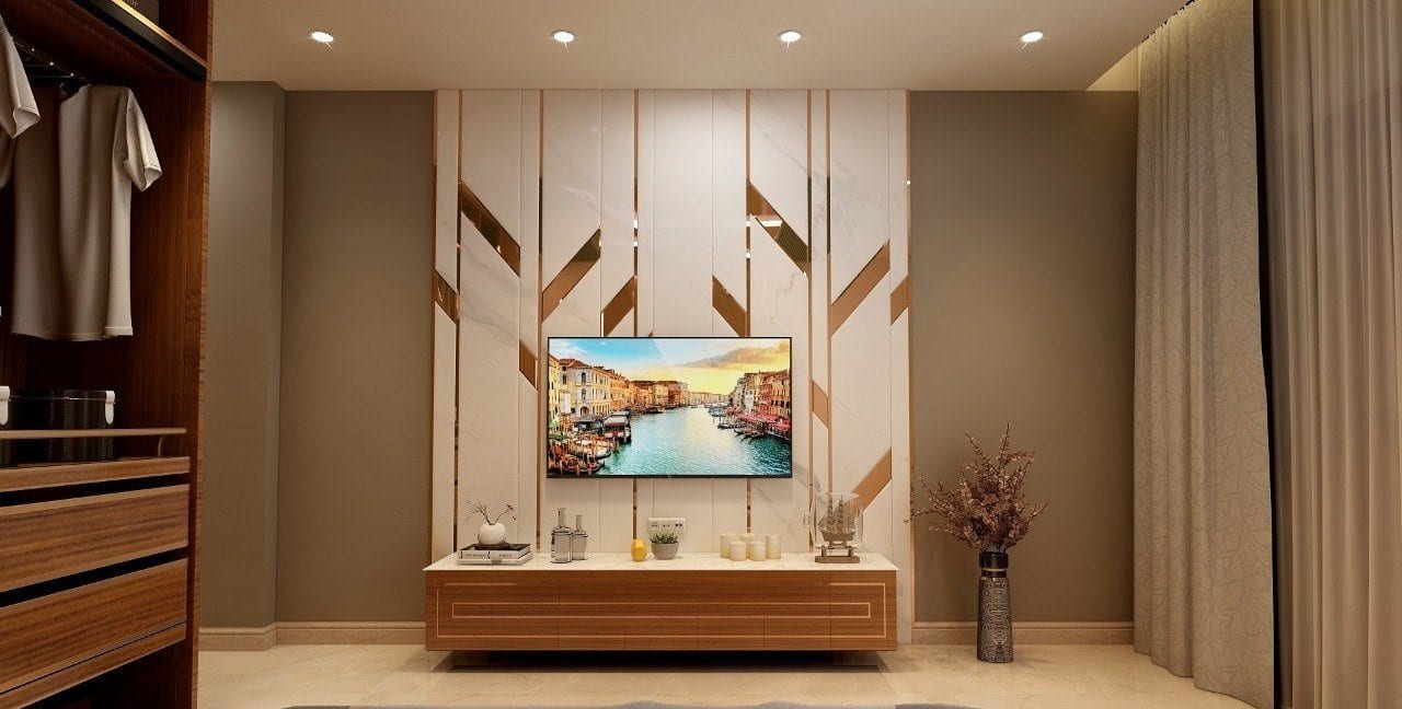 Residence at Bhajanpura — wardrobe and dressing run